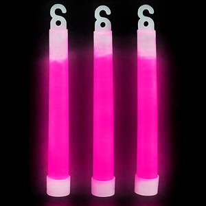 6" Pink Premium Glow Sticks (pack of 24)