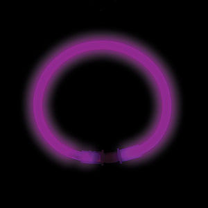 8" Purple Premium Glow Bracelets (50/tube or 1000/case)