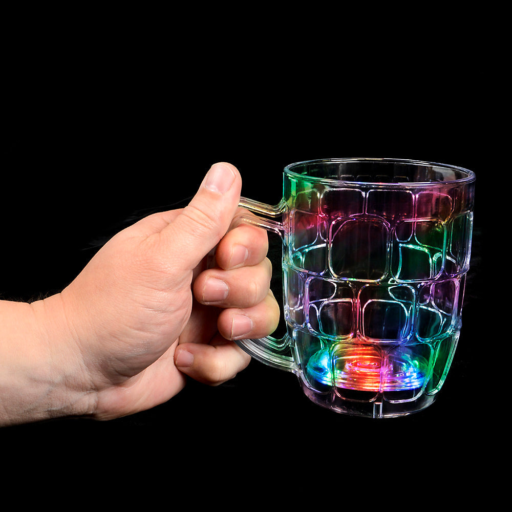 LED BECHER FARBIG bunt Multicolor flashing SODA Cola mug 15 cm 0