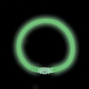 8" Green Premium Glow Bracelets (50/tube or 1000/case)