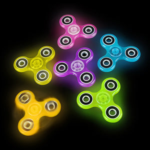 Glow in the dark fidget spinners